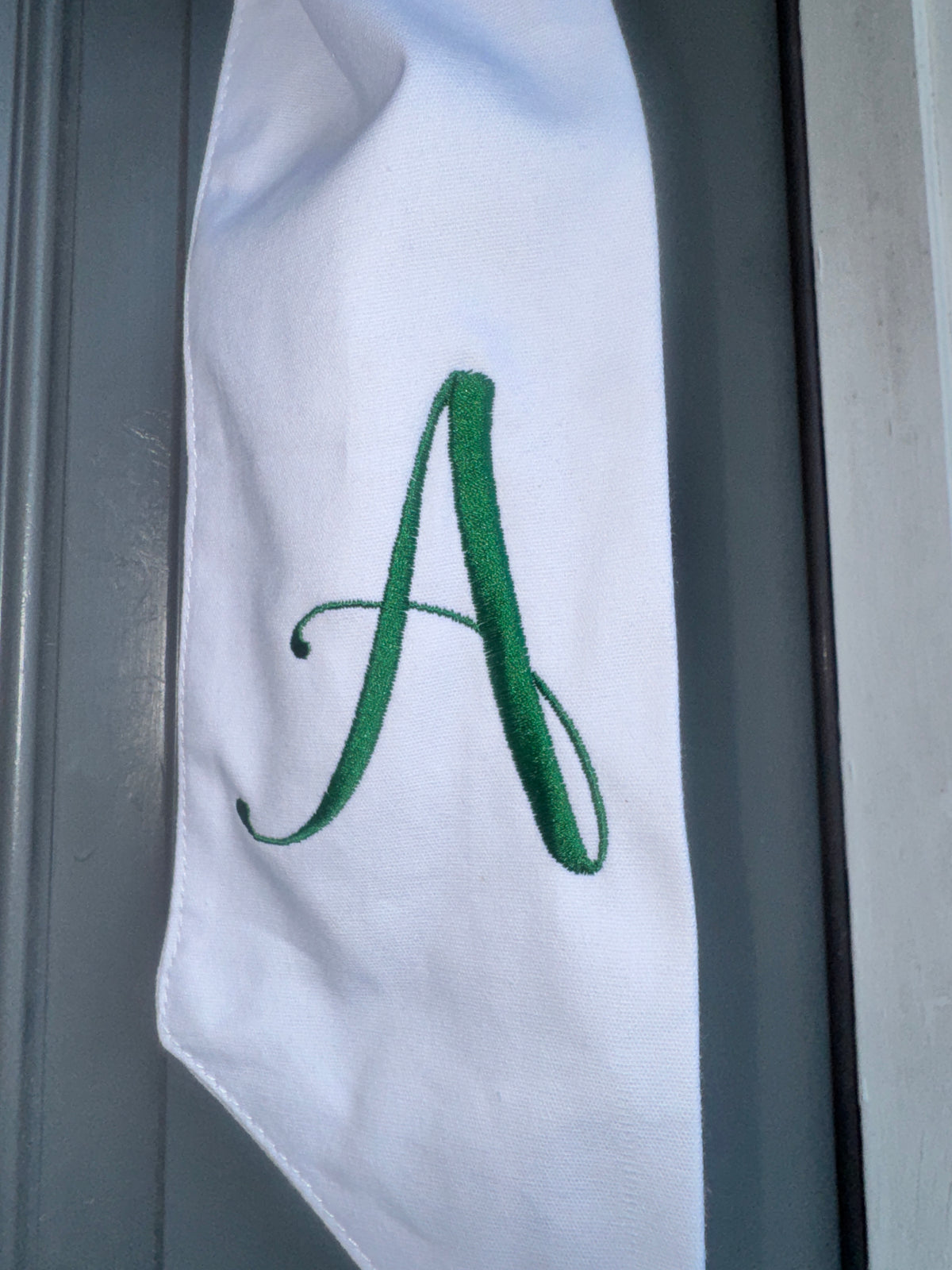 Personalized Embroidered Wreath Sash