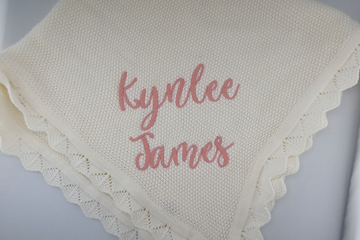 Embroidered Baby Blanket