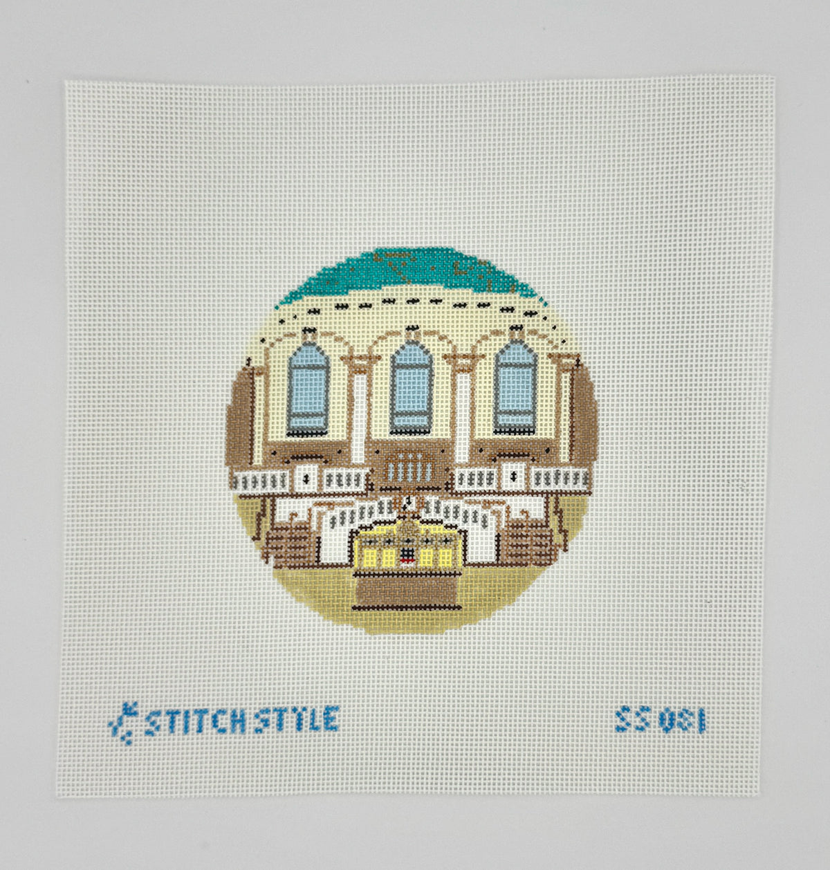 Grand Central Round Needlepoint Canvas